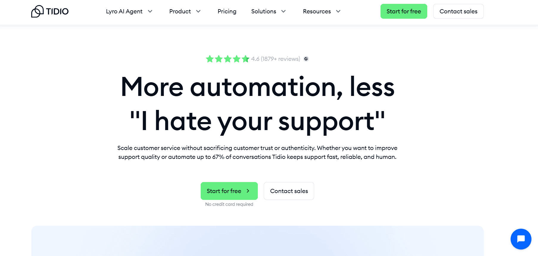 Tidio multi channel chatbot platform interface with live chat and automation features