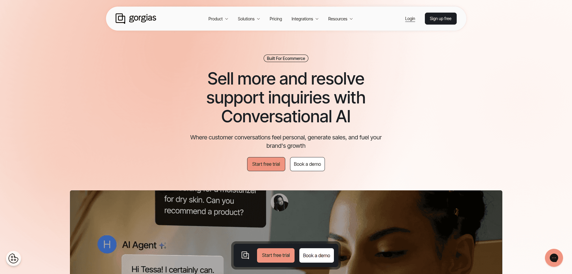 Gorgias Website Platform