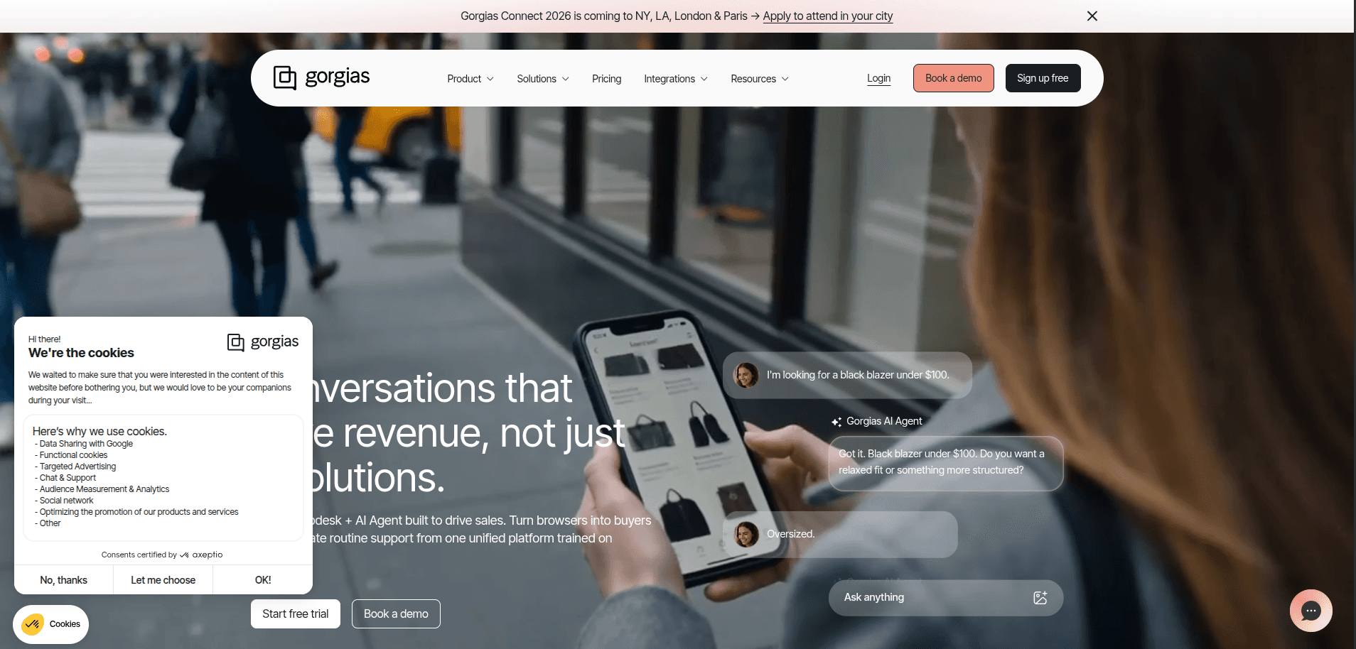 Gorgias Website Platform