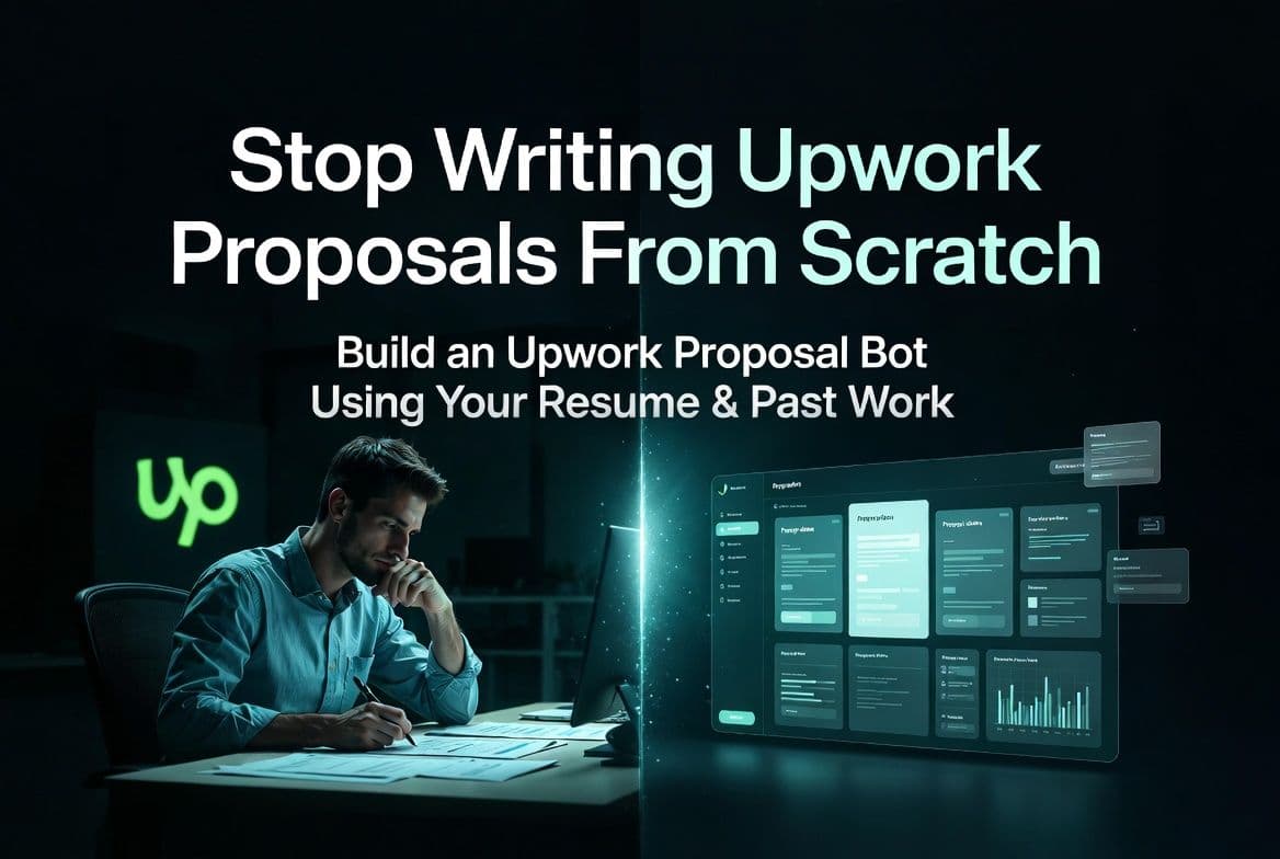 Upwork proposal bot system generating proposals using resume and past work