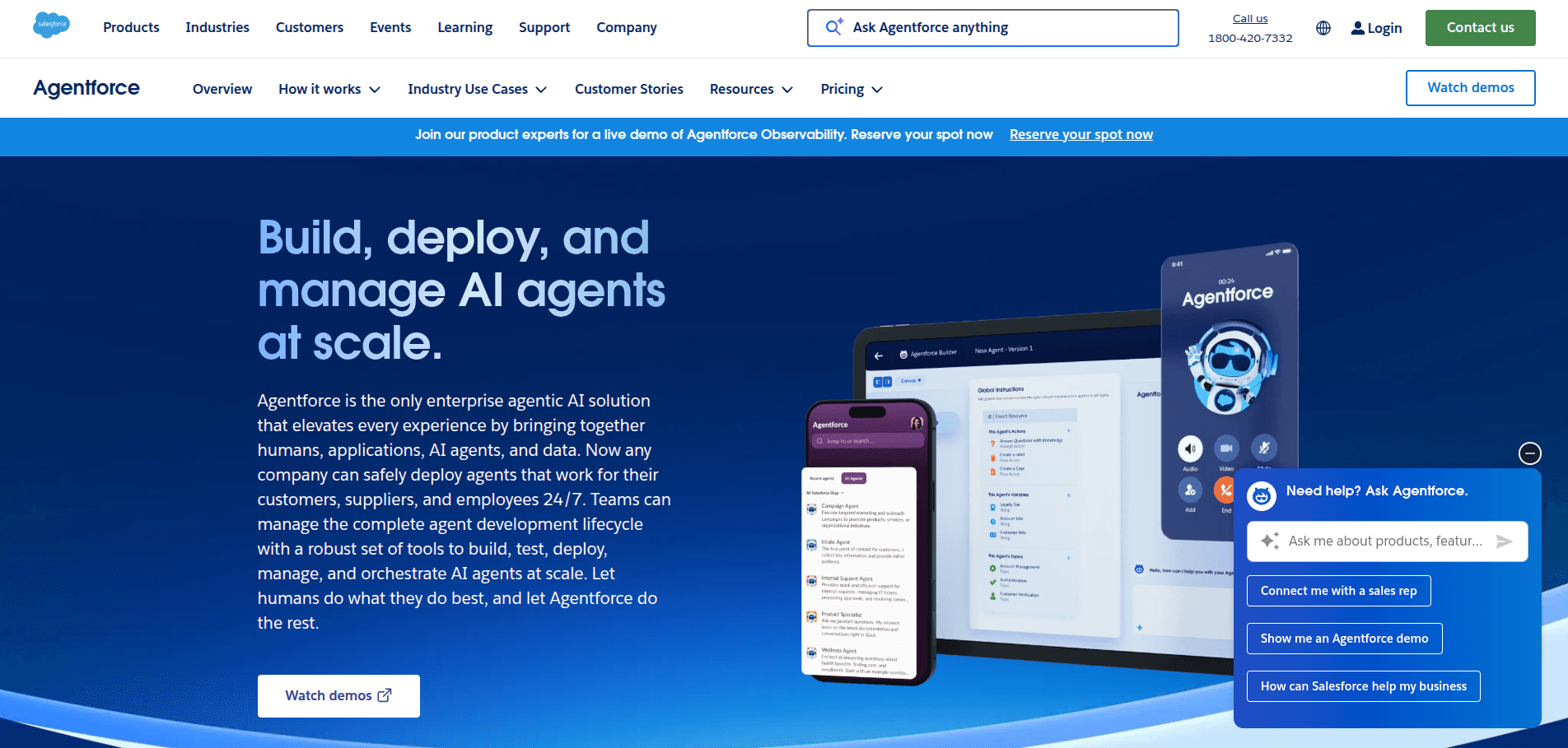 Saleforce Agentforce Website Platform