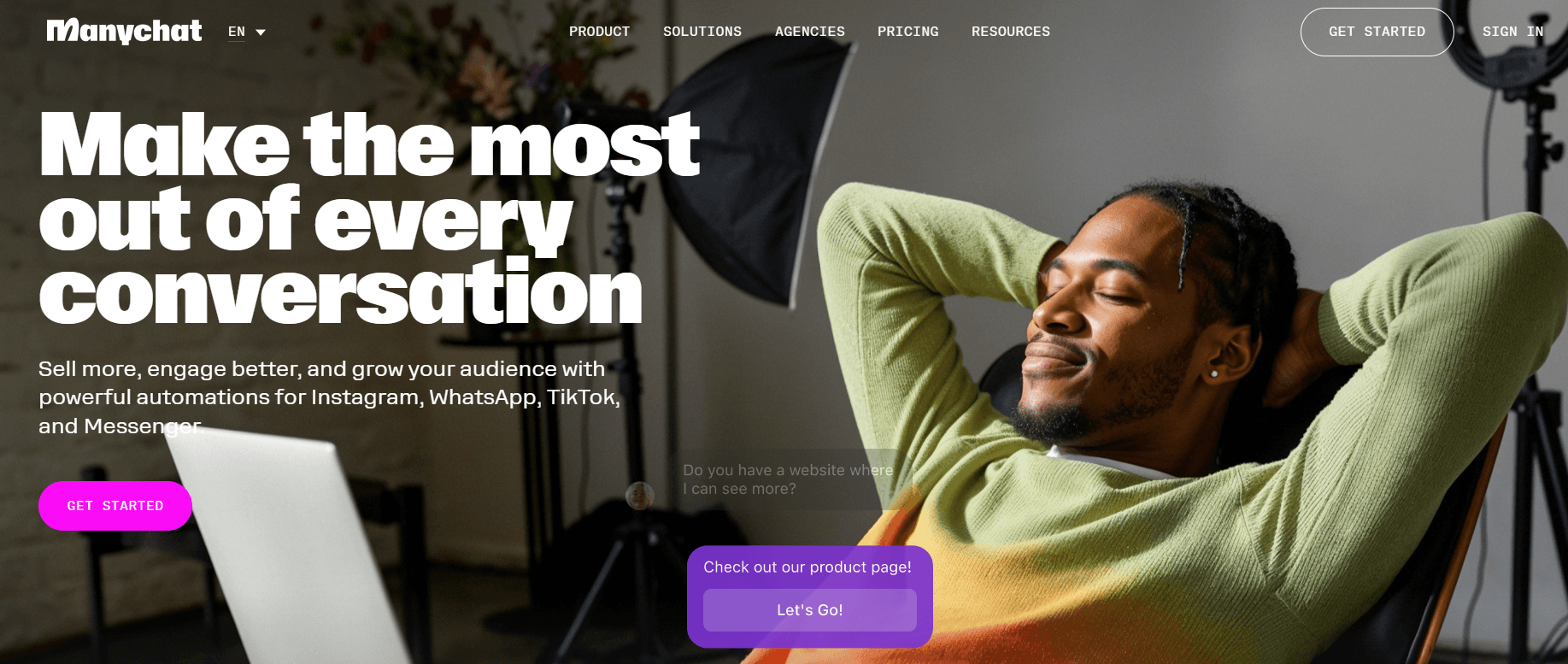 Manychat multi channel chatbot platform