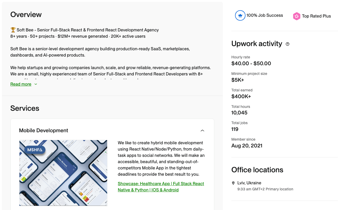 Freelancer winning a $15K Upwork contract using a $0 AI proposal tool.