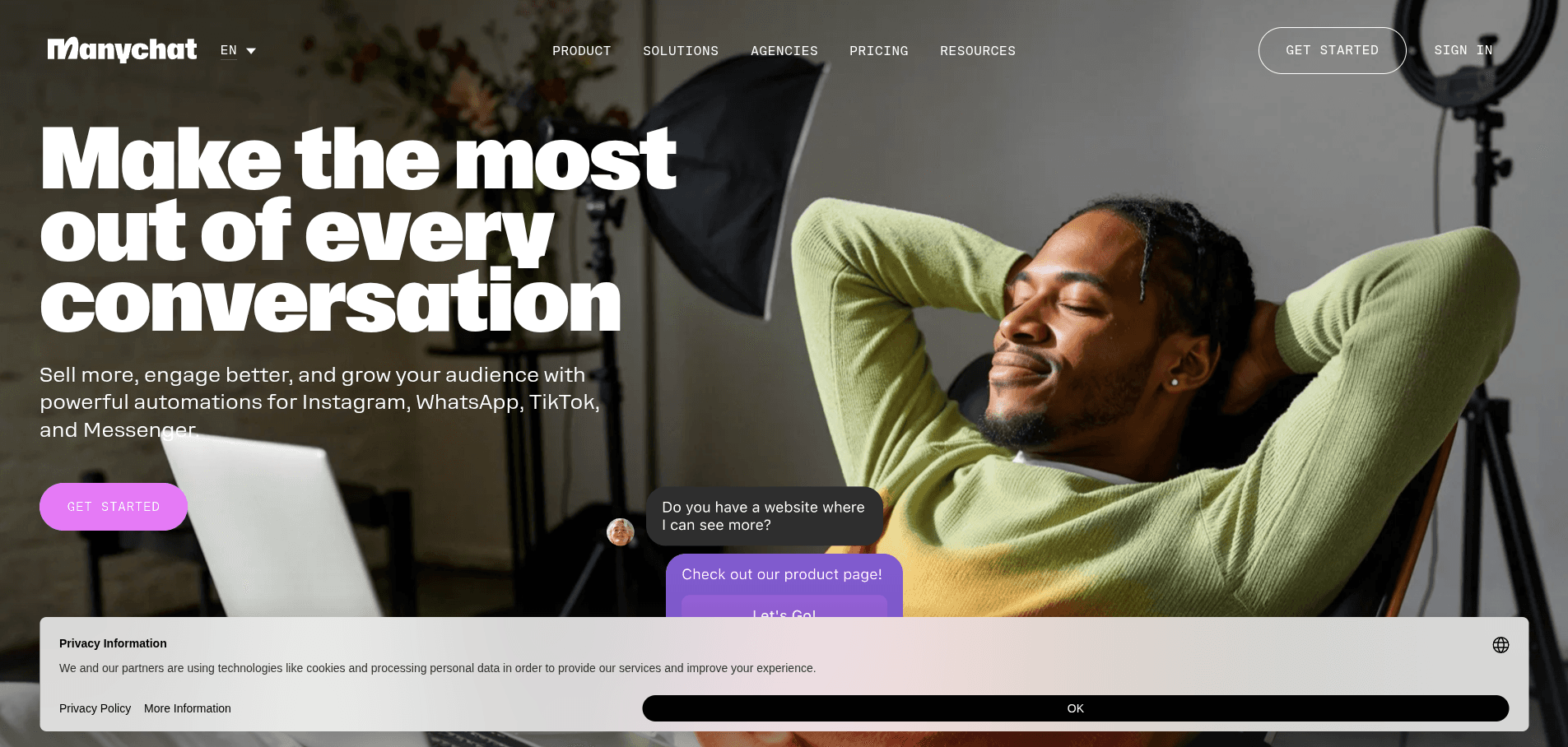 Manychat Website Platform